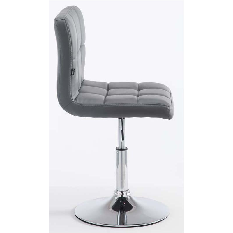 Lot de 2 chaises longues Palma V2 simili cuir gris