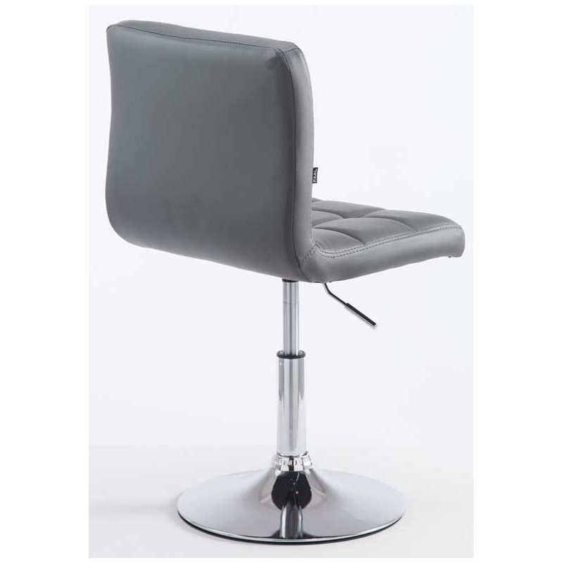 Lot de 2 chaises longues Palma V2 simili cuir gris