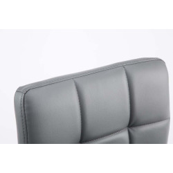 Lot de 2 chaises longues Palma V2 simili cuir gris