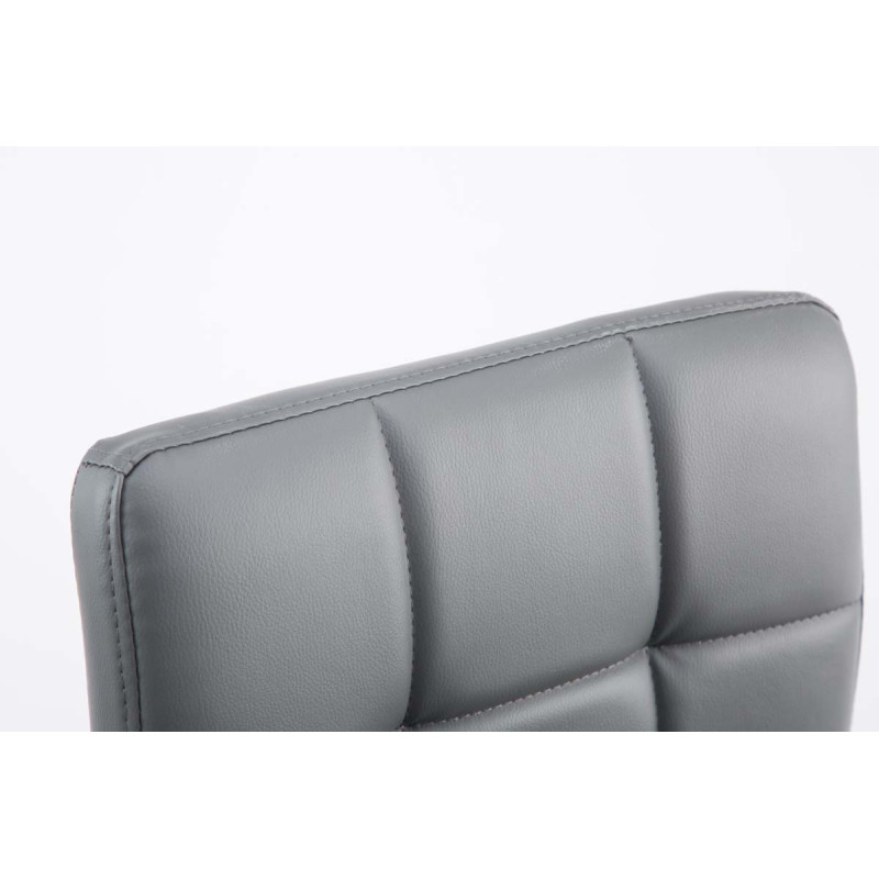 Lot de 2 chaises longues Palma V2 simili cuir gris