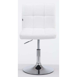 Lot de 2 chaises longues Palma V2 en similicuir blanc