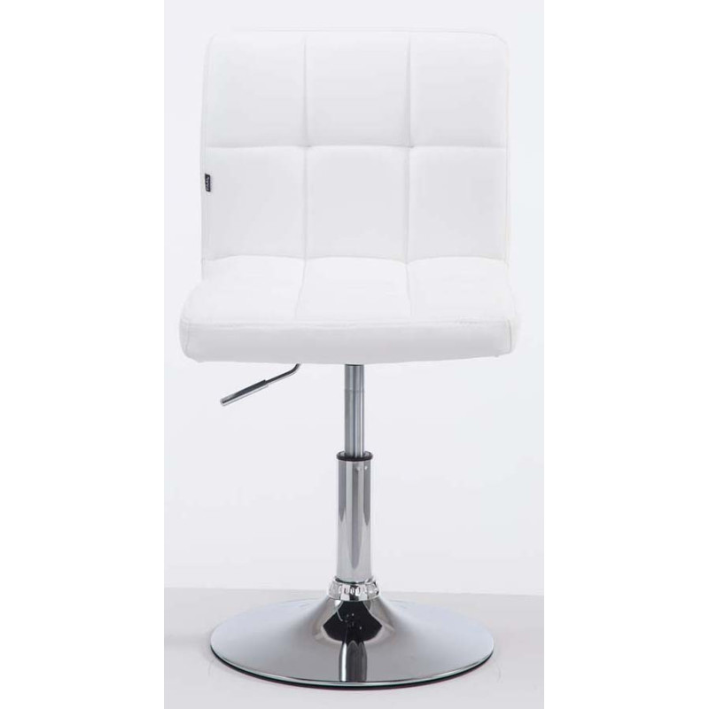 Lot de 2 chaises longues Palma V2 en similicuir blanc