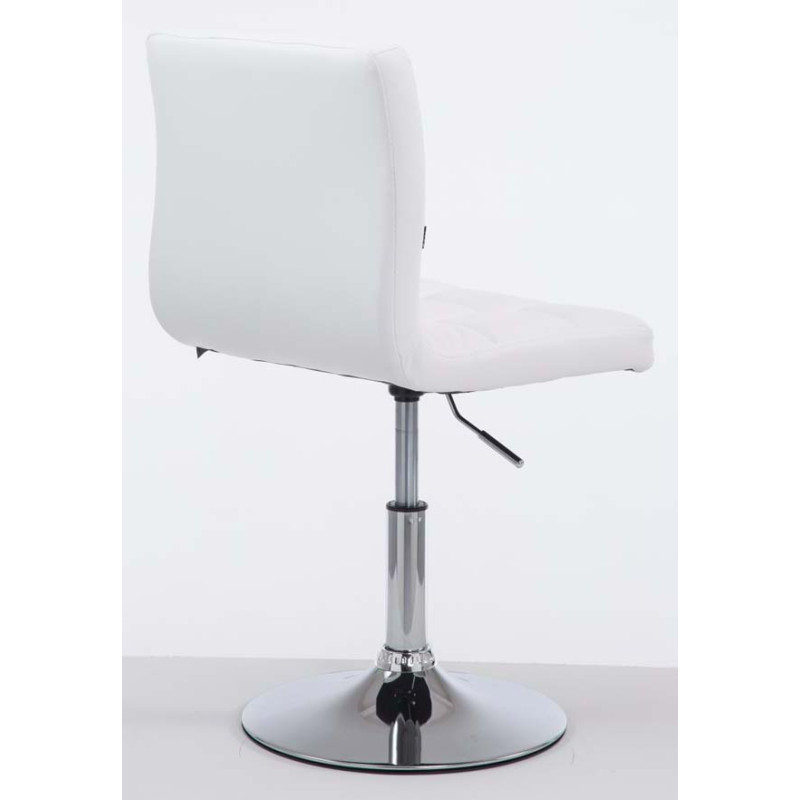 Lot de 2 chaises longues Palma V2 en similicuir blanc