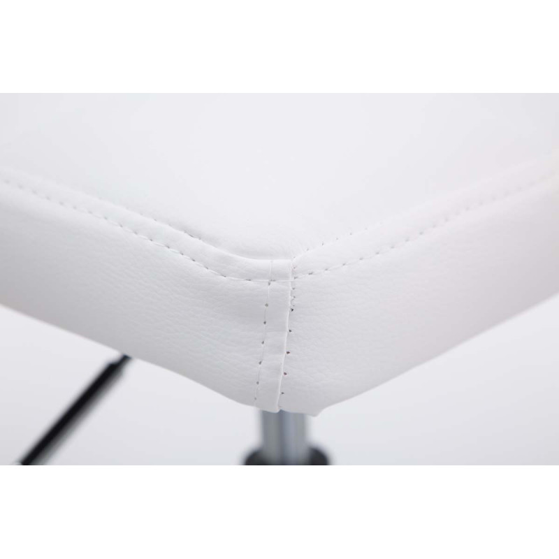 Lot de 2 chaises longues Palma V2 en similicuir blanc
