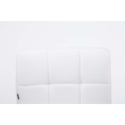 Lot de 2 chaises longues Palma V2 en similicuir blanc