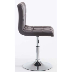 Lot de 2 chaises longues Palma V2 en similicuir marron