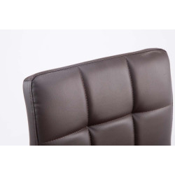 Lot de 2 chaises longues Palma V2 en similicuir marron