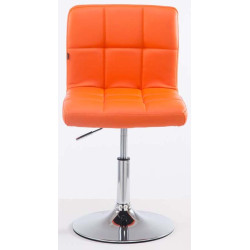 Lot de 2 chaises longues Palma V2 en similicuir orange