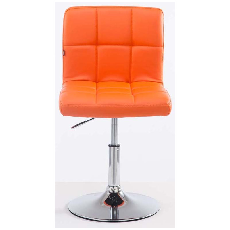 Lot de 2 chaises longues Palma V2 en similicuir orange