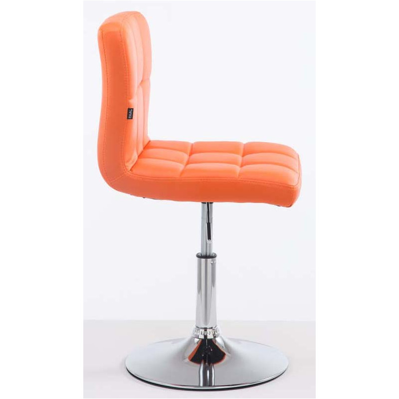 Lot de 2 chaises longues Palma V2 en similicuir orange
