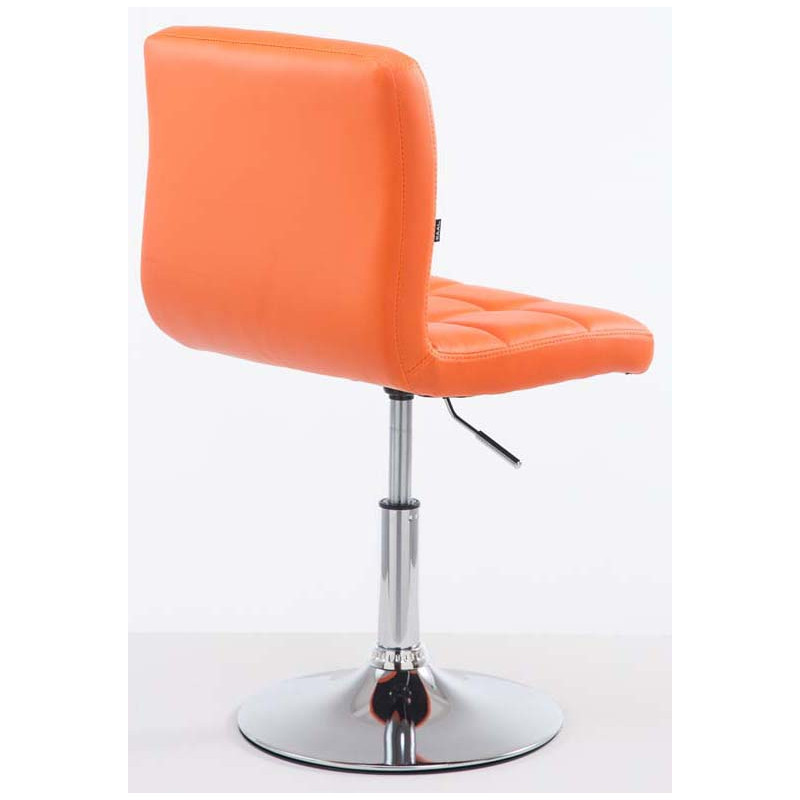 Lot de 2 chaises longues Palma V2 en similicuir orange