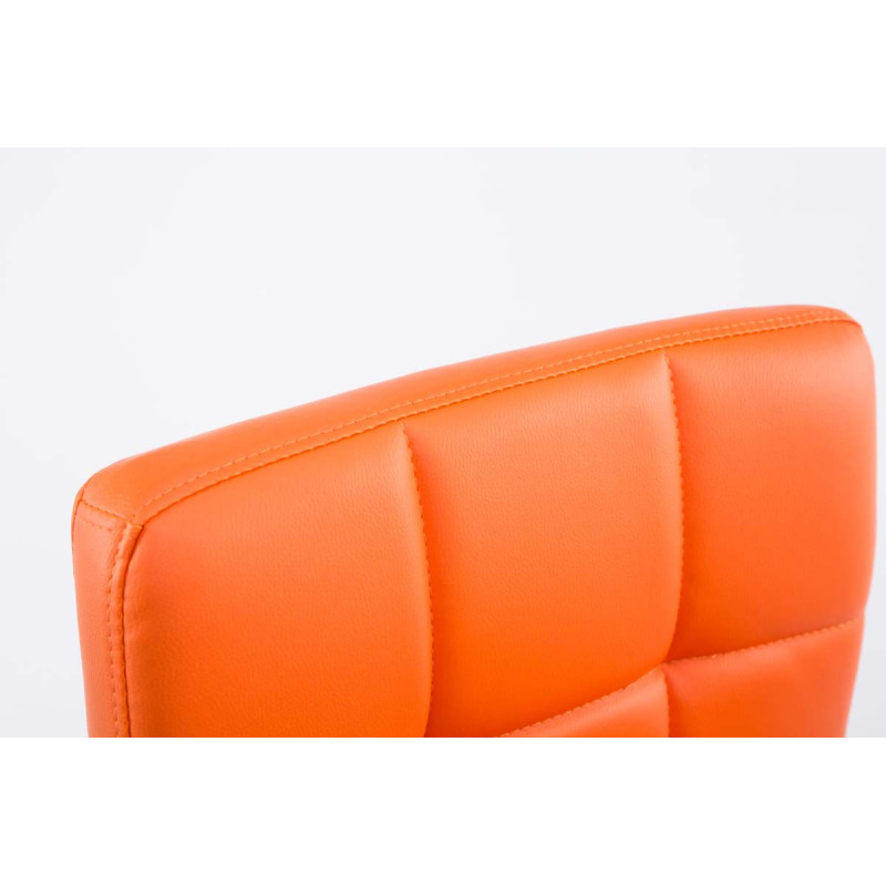 Lot de 2 chaises longues Palma V2 en similicuir orange