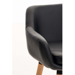 Lot de 2 tabourets de bar Grant simili cuir noir