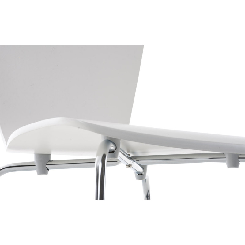 Chaise visiteur Aaron blanche