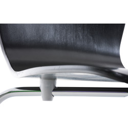 Chaise visiteur Aaron noire