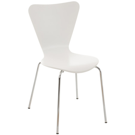 Chaise visiteur Calisto blanche