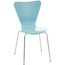 Chaise visiteur Calisto bleu clair