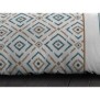 Parure de couette Microfibre ETHNO 220x240cm et 2 taies d'oreillers 63x63cm Bleu Canard