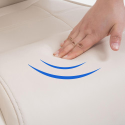 Chaise visiteur Attila crème