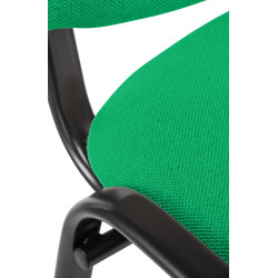 Chaise visiteur Ken en tissu vert