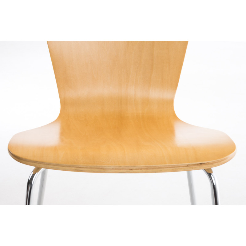 Lot de 2 chaises visiteurs Aaron natura