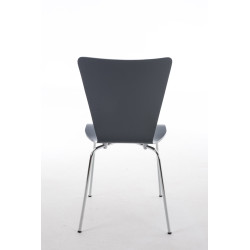 Lot de 2 chaises visiteurs Aaron grises