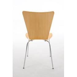 Lot de 4 chaises visiteurs Aaron natura