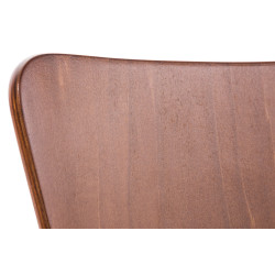 Ensemble de 4 chaises visiteurs Aaron marron