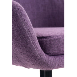 Lot de 2 tabourets de bar Grant en tissu violet