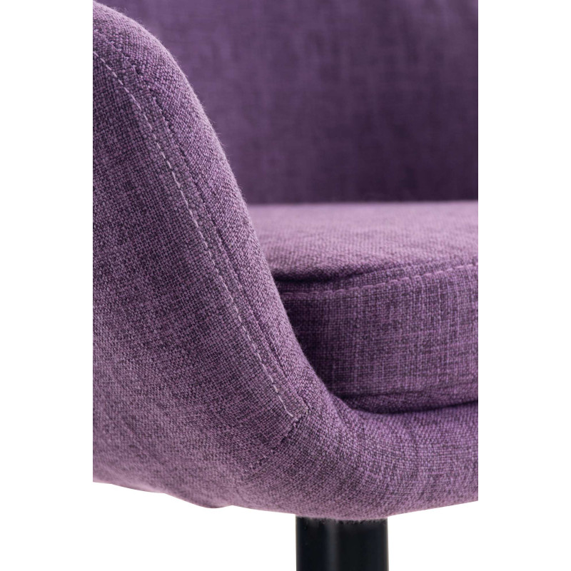 Lot de 2 tabourets de bar Grant en tissu violet
