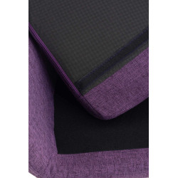 Lot de 2 tabourets de bar Grant en tissu violet
