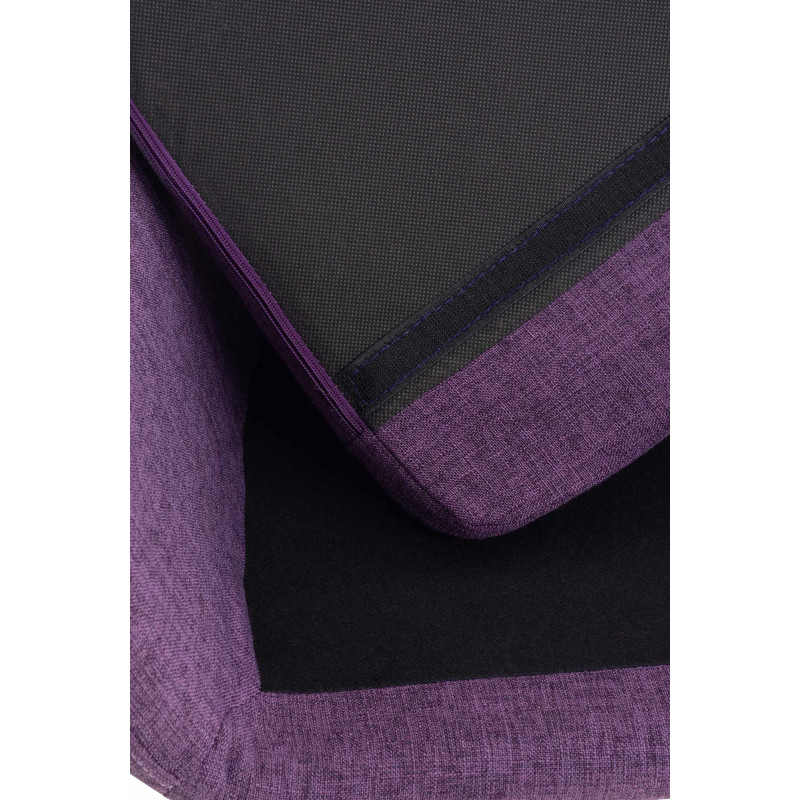 Lot de 2 tabourets de bar Grant en tissu violet