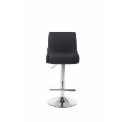 Tabouret de bar Club en cuir artificiel C noir