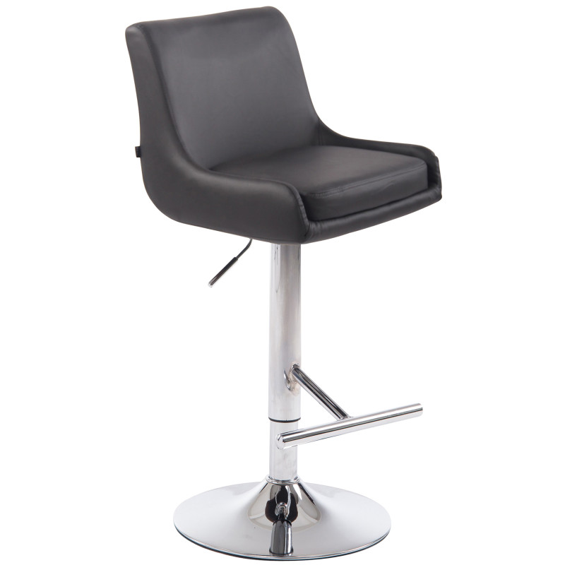 Tabouret de bar Club en cuir artificiel C gris