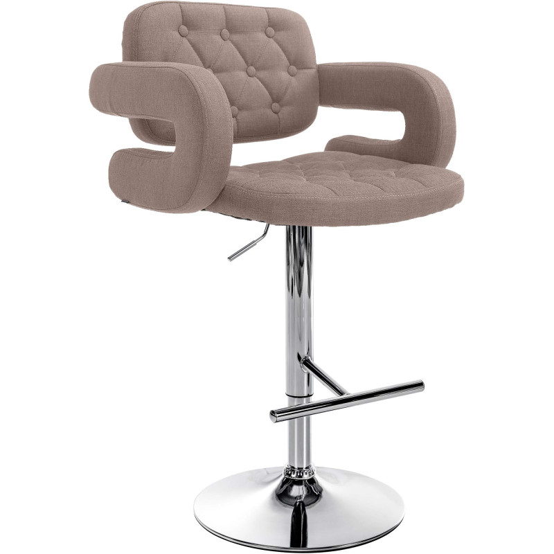 Tabouret de bar Dublin FABRIC C taupe