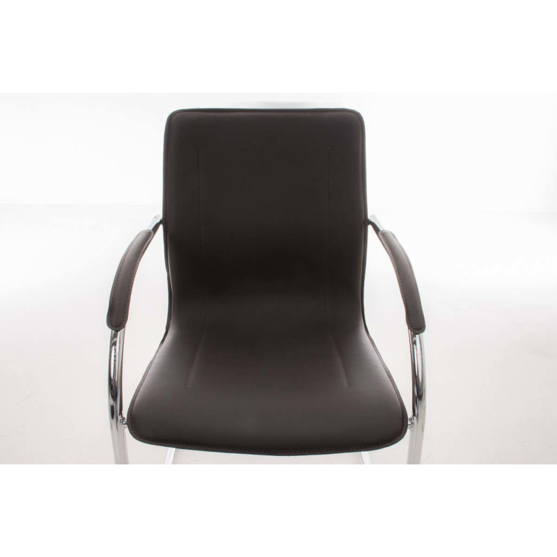 Chaise visiteur Melina V2 marron