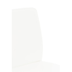 Tabouret de bar Cadiz, noir et blanc, simili cuir