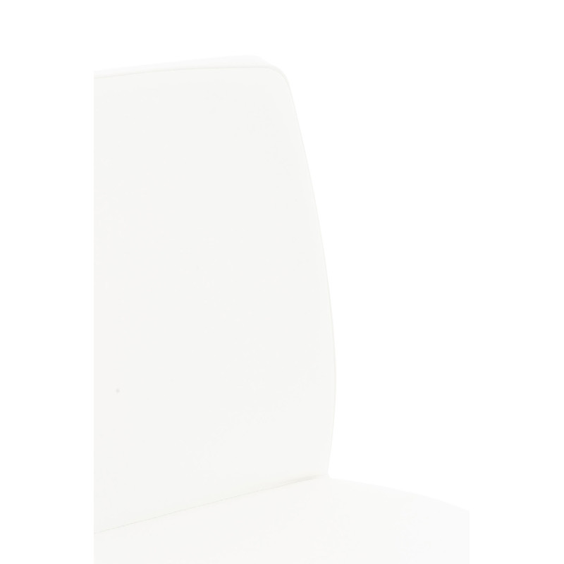 Tabouret de bar Cadiz, noir et blanc, simili cuir