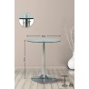 Table en verre 70 cm