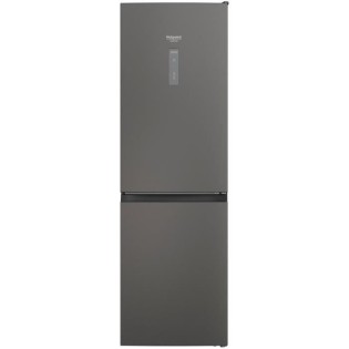 HOTPOINT HAFC8T032SK - Réfrigérateur congélateur bas 335 L(231L + 104L) - Total No Frost - L59,6cm x H191,2cm - Black Inox