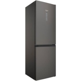 HOTPOINT HAFC8T032SK - Réfrigérateur congélateur bas 335 L(231L + 104L) - Total No Frost - L59,6cm x H191,2cm - Black Inox