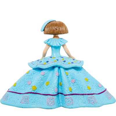 Figurine Décorative Alexandra House Living Celeste Plastique Robe 25 X 12 X 18 CM