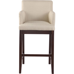 Tabouret de bar Laredo tissu crème antique