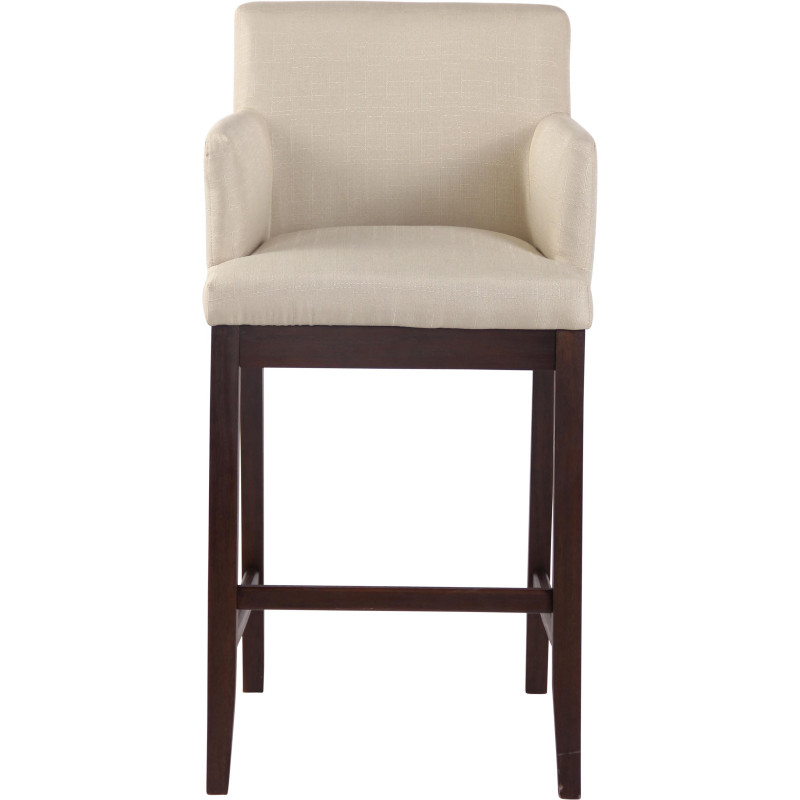 Tabouret de bar Laredo tissu crème antique