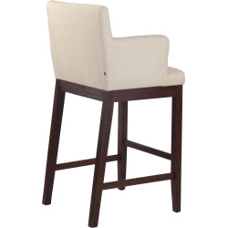 Tabouret de bar Laredo tissu crème antique