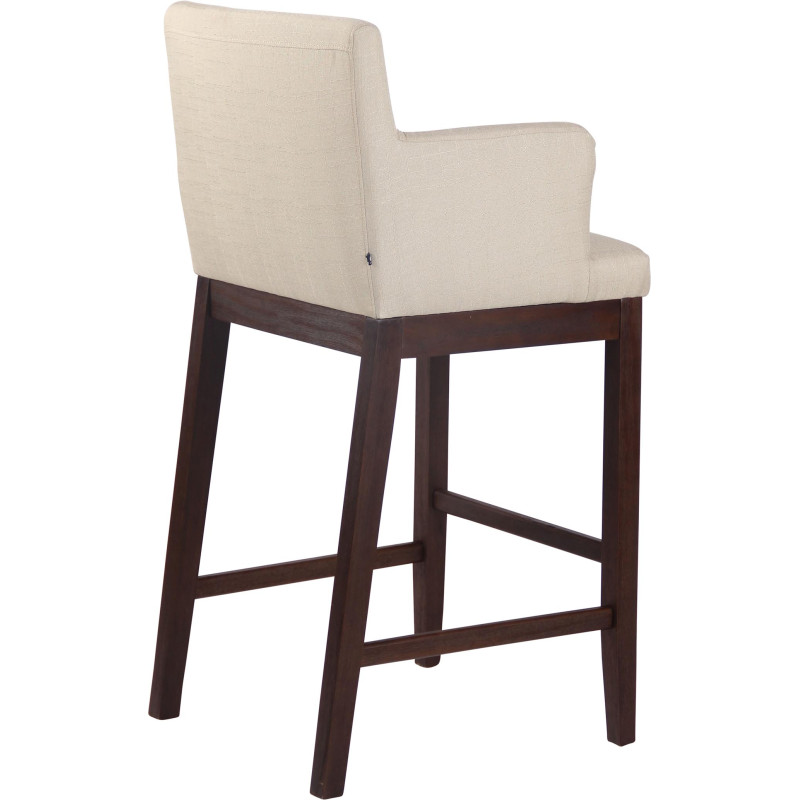Tabouret de bar Laredo tissu crème antique