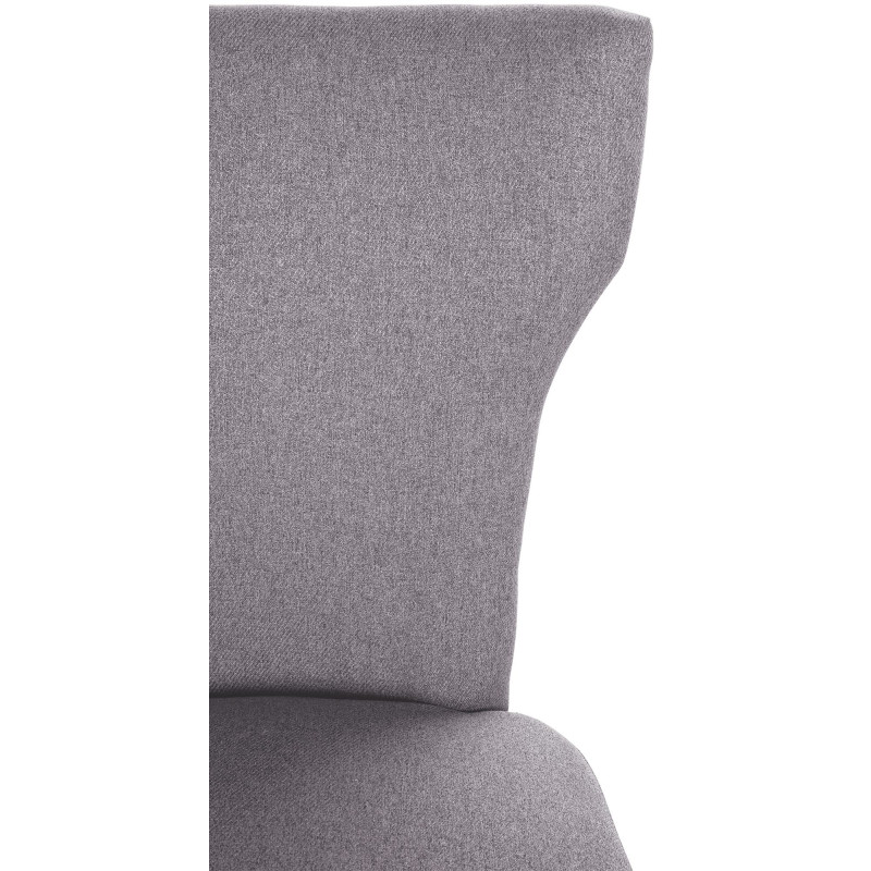 Chaise de salle à manger Zadar en tissu antique foncé | gris