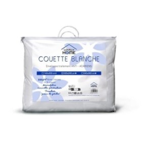 Couette anti-Acariens LOVELY HOME - 350g - 140 x 200 cm - Blanc