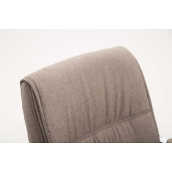 Chaise visiteur XL Anubis tissu taupe