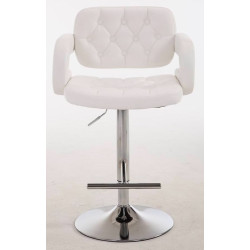 Lot de 2 tabourets de bar Dublin C blanc